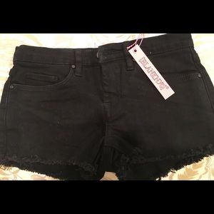 NWT  Girls sz 10 BlankNYC CUTOFF black Shorts